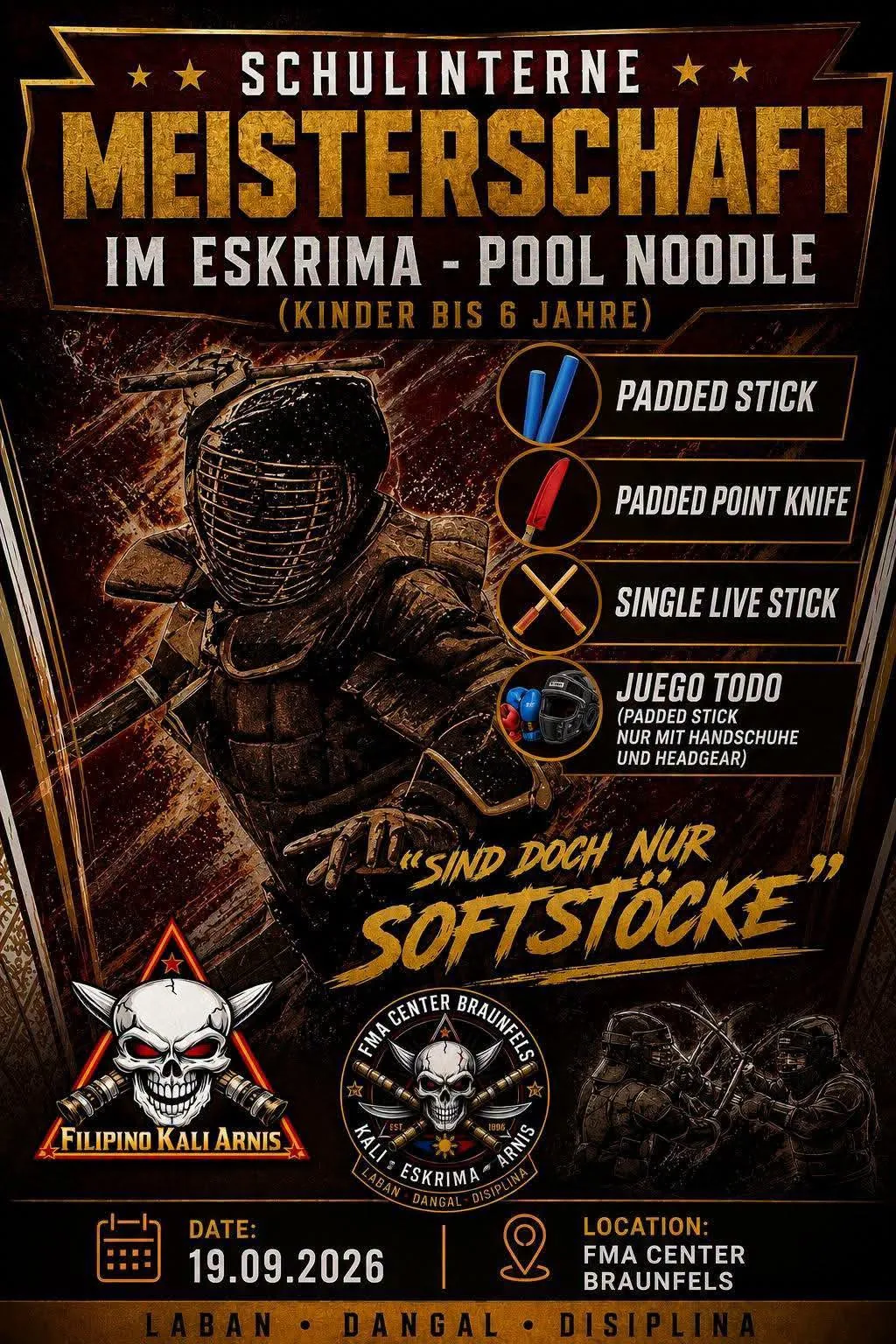Stick Fighting Europe upcoming event September 2026